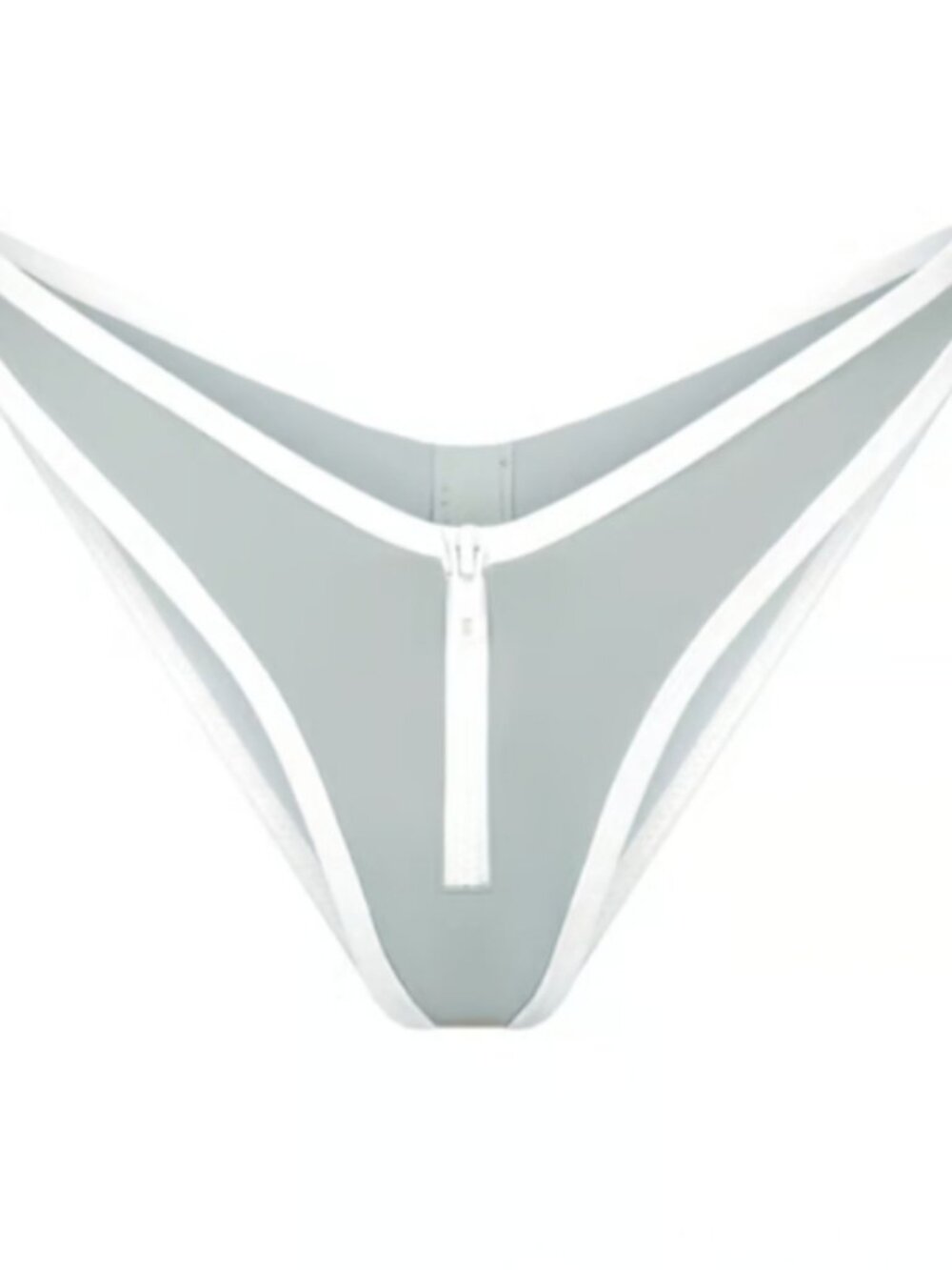 NWT SKIMS Sporty Zipper Swim Dipped Tanga Bottom